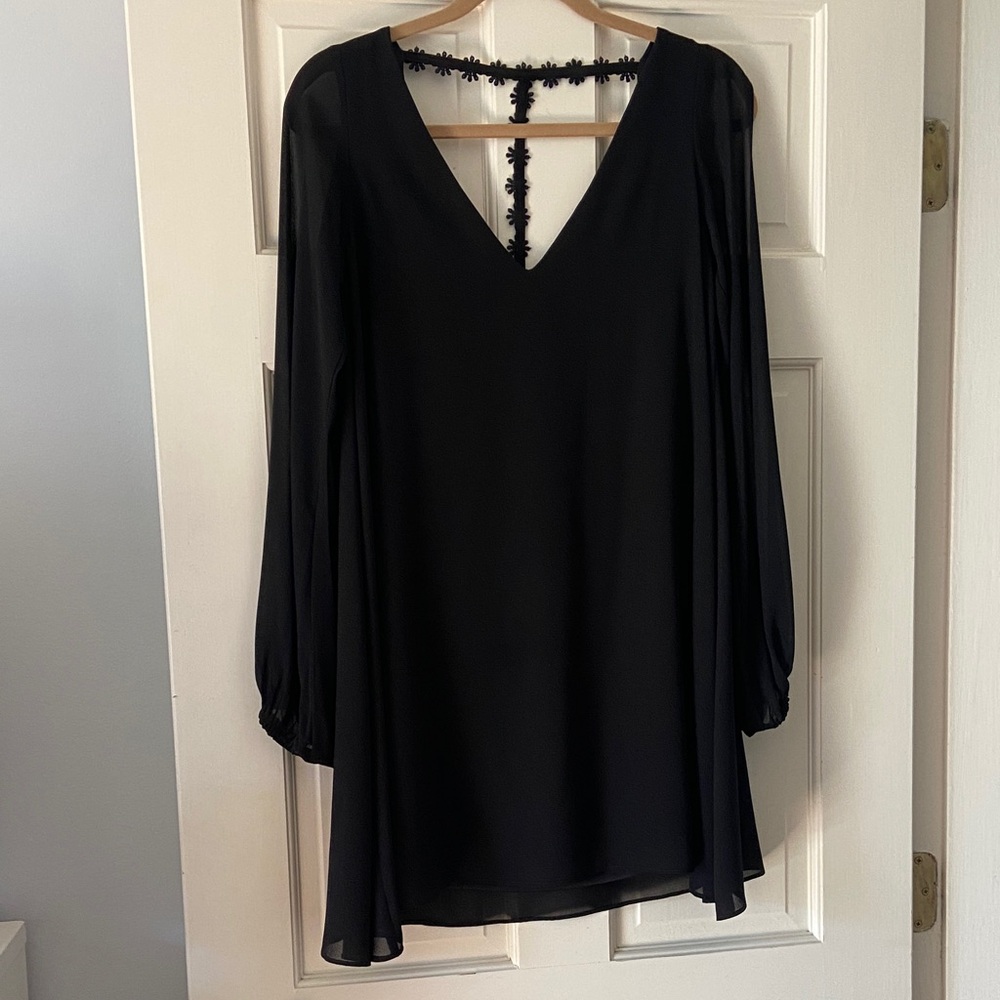 Tobi Black Long Sleeve Dress